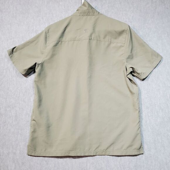 5.11 Tactical Shirt Men Small Tan Marksman Utility UPF 50 Short Sleeve Button Up - Picture 9 of 10